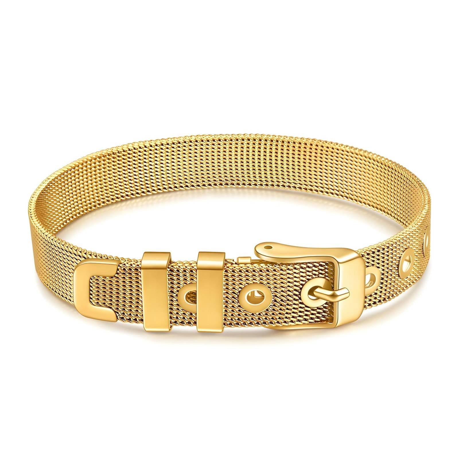 18K gold plated Stainless steel bracelet, Intensity - Kaaf Creations 