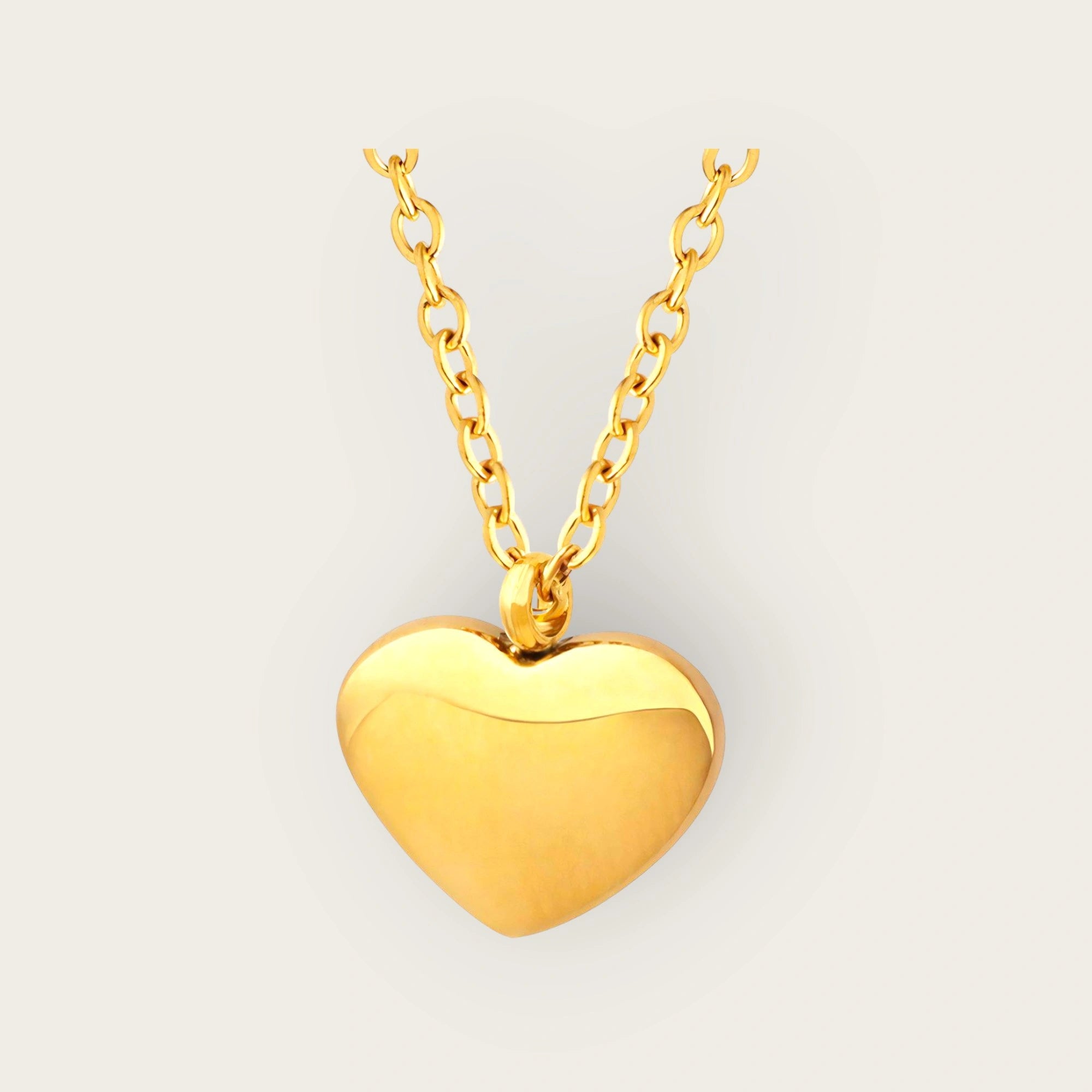 18K gold plated Stainless steel Heart necklace for women and girls, Intensity, Kaaf