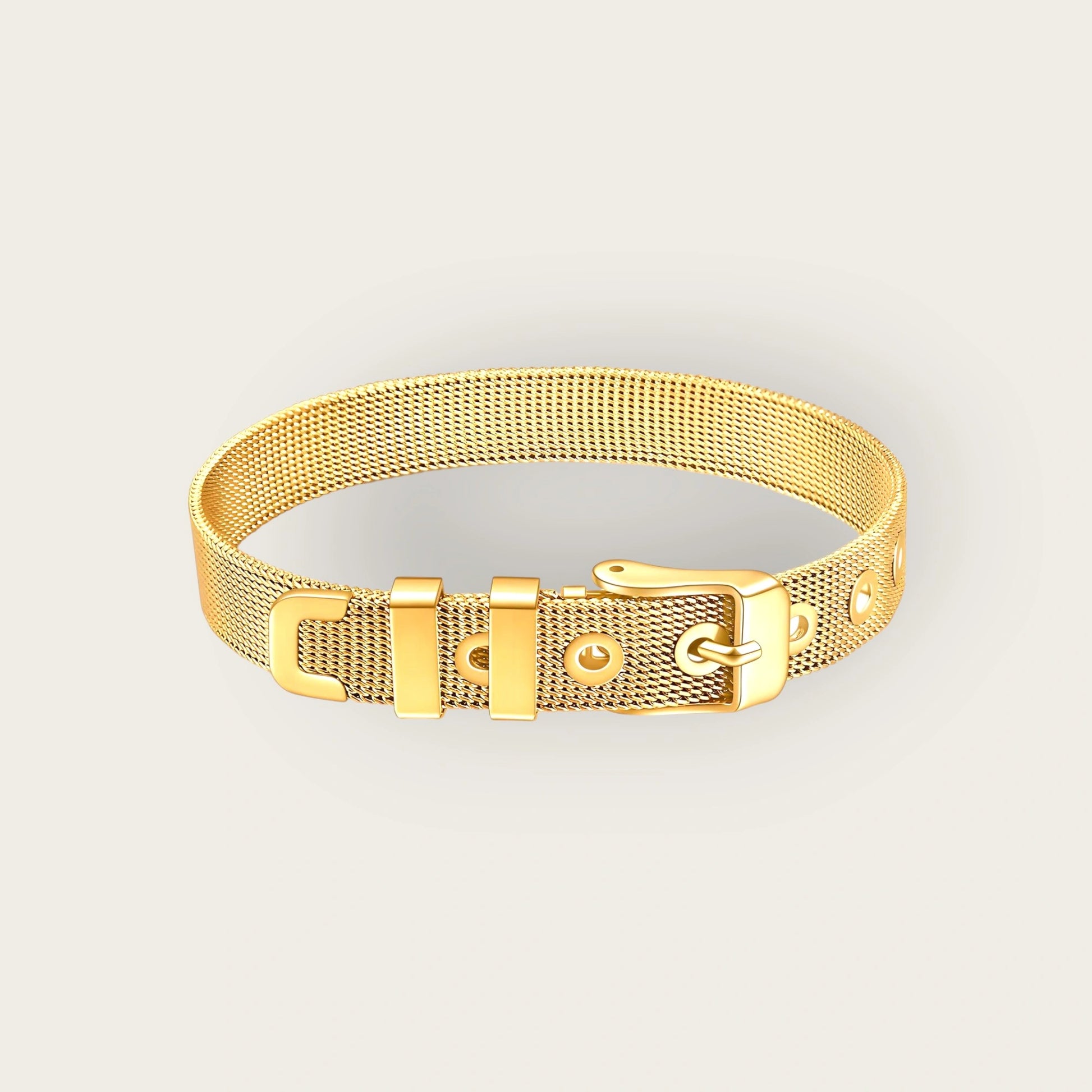 18K gold plated Stainless steel bracelet, Intensity - Kaaf Creations 