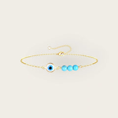 18K gold plated Stainless steel  Evil Eye bracelet, Intensity - Kaaf Creations 