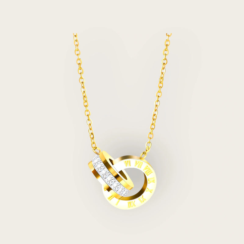 18K gold plated Stainless steel necklace, Intensity - Kaaf Creations 