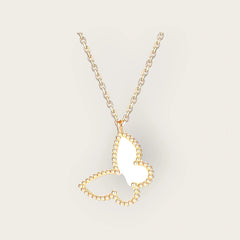 18K gold plated Stainless steel  Butterfly necklace, Intensity - Kaaf Creations 