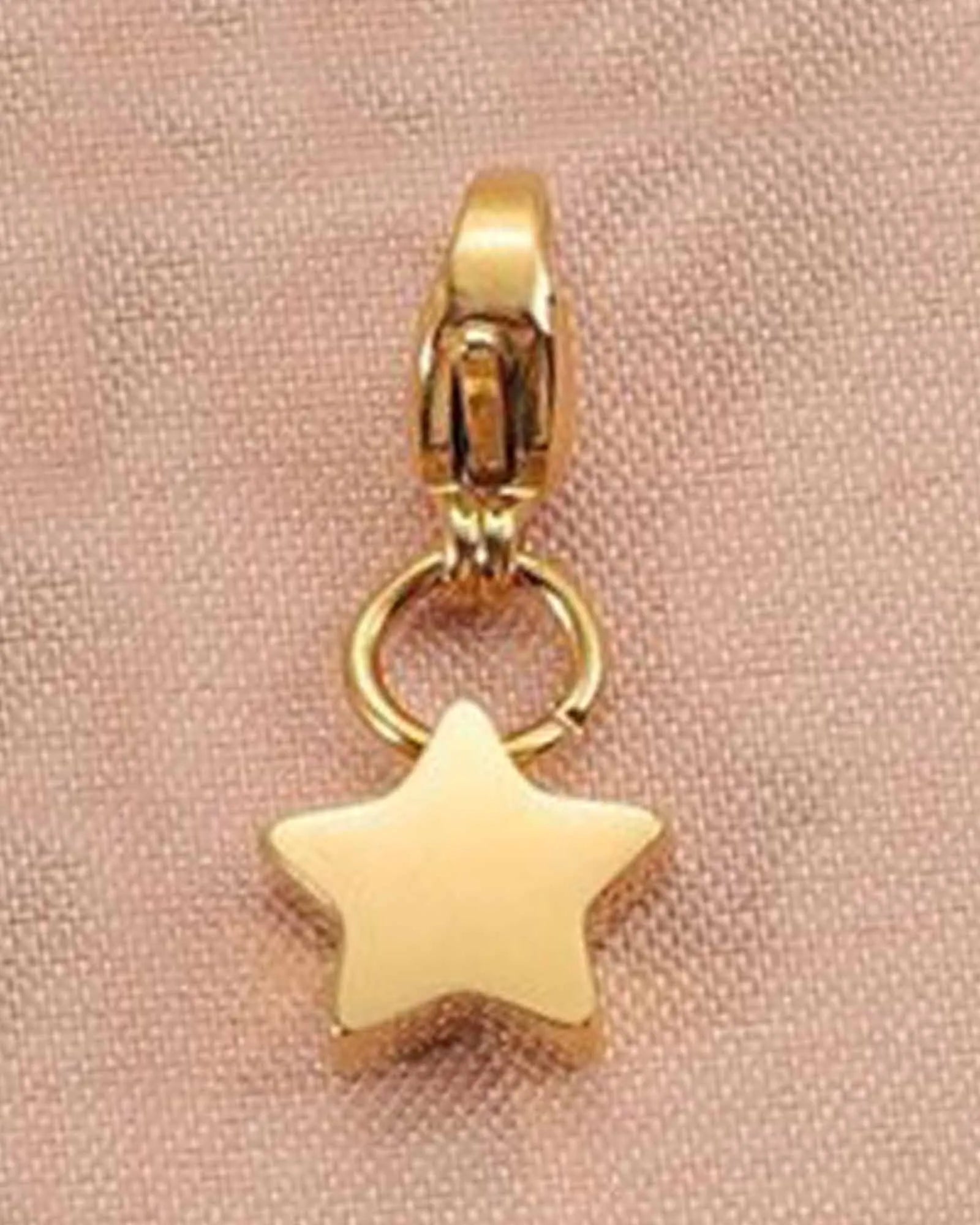 18K Gold Plated Stainless Steel, Star Charm Pendant