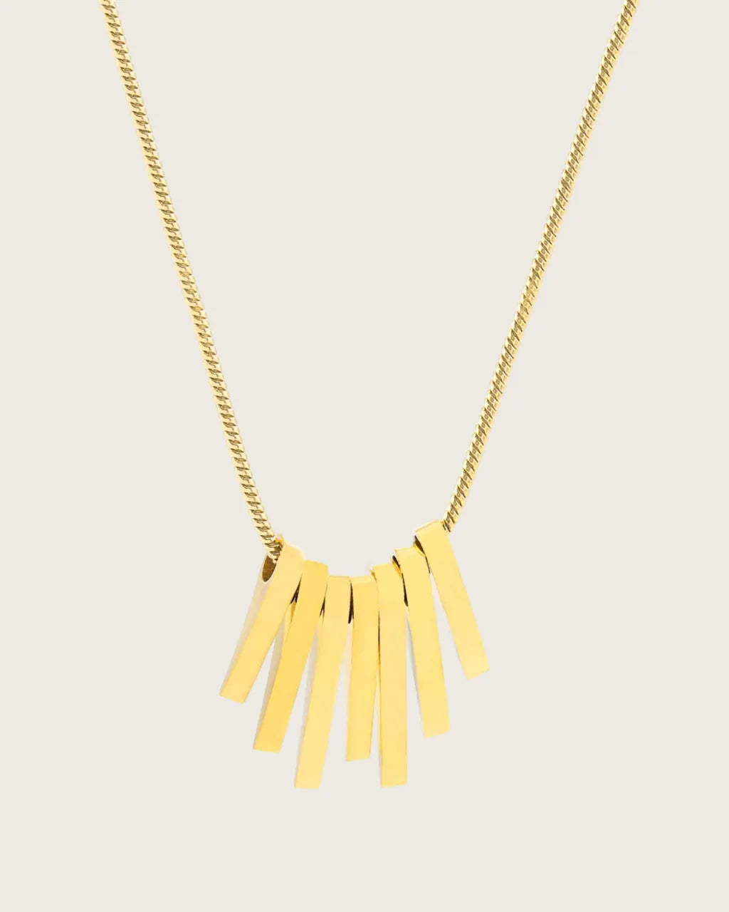 18k gold plated stainless Steel Chain Pendant Necklace for Women, Hip Pop Style Kaaf Creations